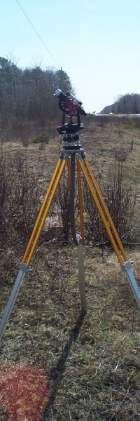 Traditional four-legged self-supporting tower.